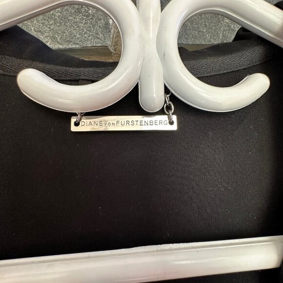 DVF Black with Leopard zip hoodie - Picture 2 of 6